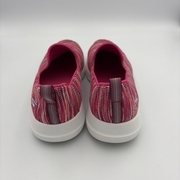 Skechers Go Walk GoGa Max Sneakers Women's 6.5 Pink Multi Striped Slip On Casual - Picture 7 of 14